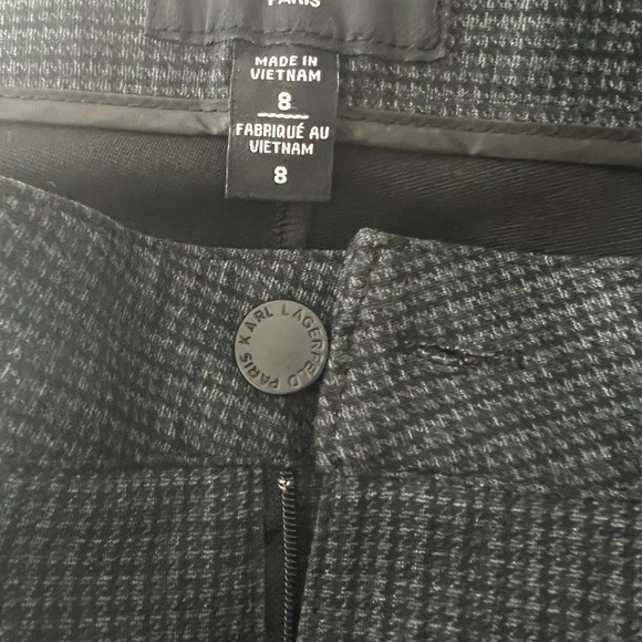 Karl Lagerfeld Women Grey Trousers size 8 inseam 30” 5 pocket and belt loops NWT - Picture 8 of 8